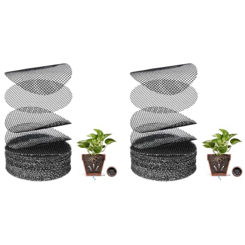 HASTHIP® 100PCS Flower Pot Hole Mesh Pad for Keep Soil from Flowing Away, 10cm Round Drainage Hole Screens for Bonsai Pot, Succulent, Table Top Planters HASTHIP® 100PCS Flower Pot Hole Mesh Pad for Keep Soil from Flowing Away, 10cm Round Drainage Hole Screens for Bonsai Pot, Succulent, Table Top Planters